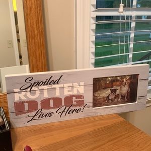 Frame for photo of dog